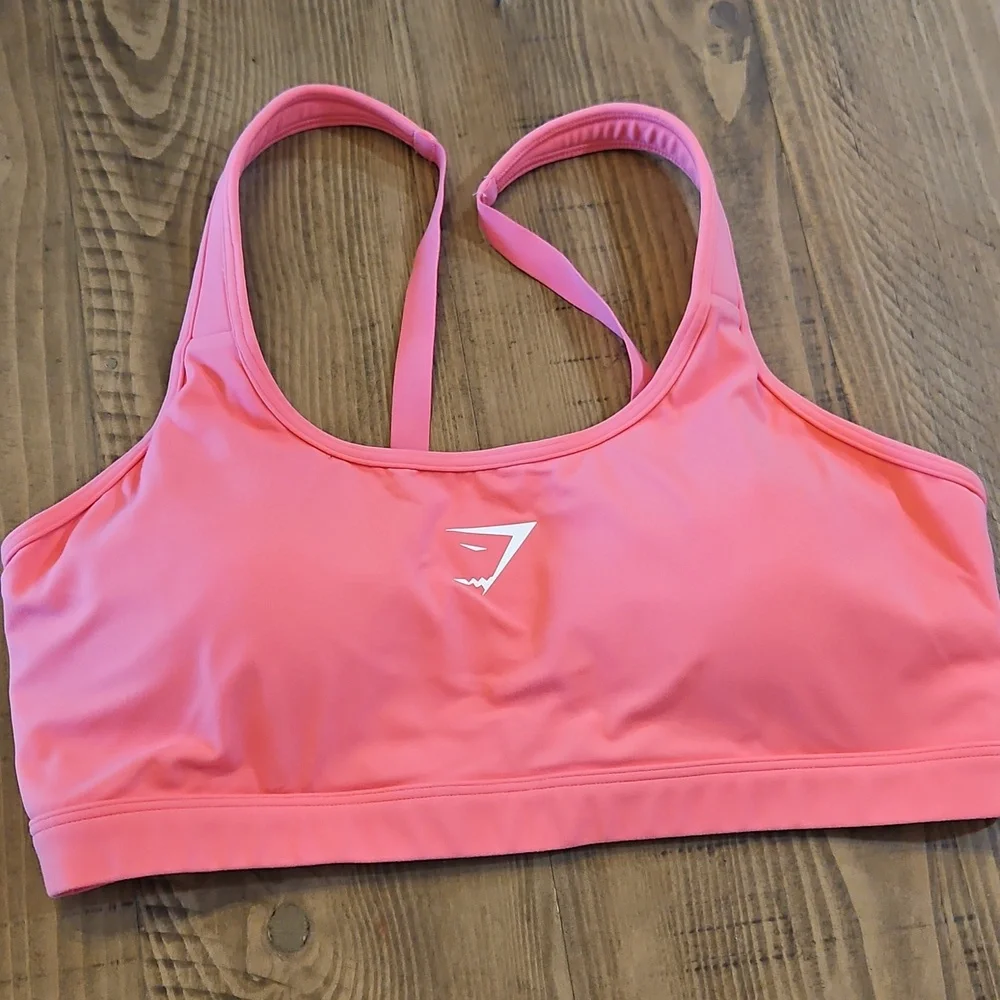 Gymshark Pink Scoop Neck Training Sports Bra - Picture 4 of 6